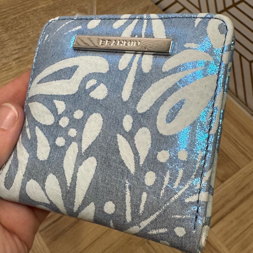 NWT Brahmin Jane Bellbottom Blue Lucent Wallet - Picture 9 of 15